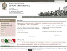Tablet Screenshot of comune.montelongo.cb.it
